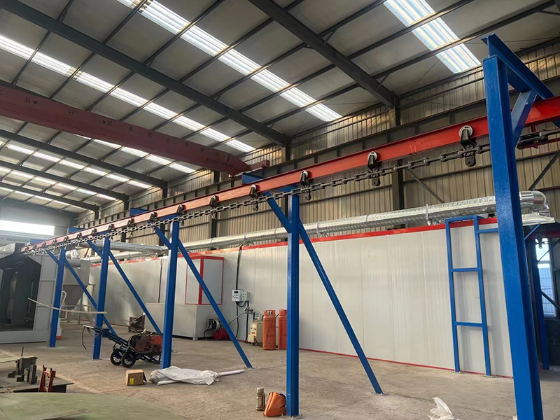 高温房喷涂流水线